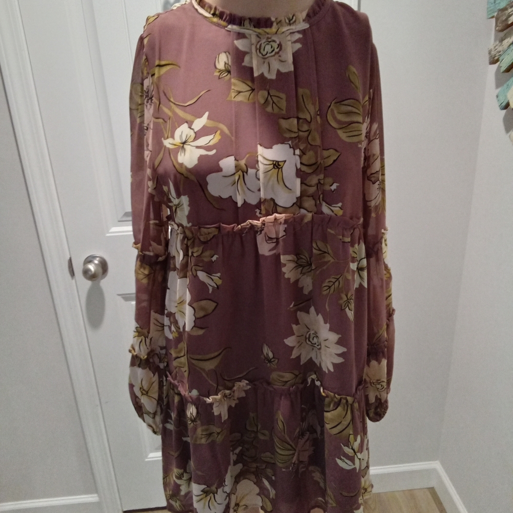 Floral Long Sleeve Dress